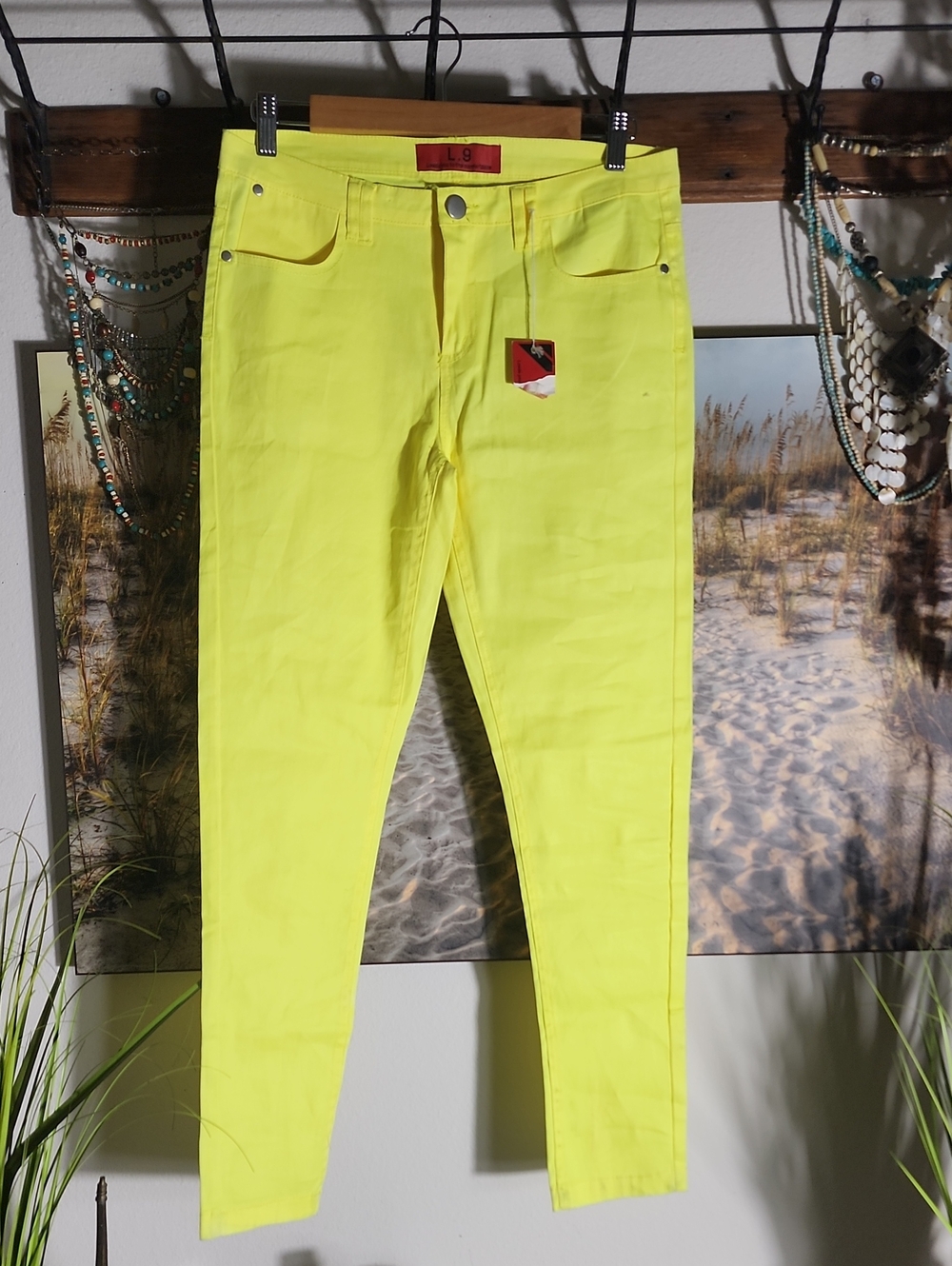 LOUNGE 9 Neon Yellow Women's Slim Pants